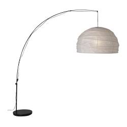 REGOLIT floor lamp, arc, black, white Height: 92 ½ " Shade diameter: 29 " Cord length: 20 ' 4 " Height: 235 cm Shade diameter: 73 cm Cord length: 620 cm