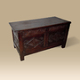 A Late 17th Century Oak Two Panelled Coffer