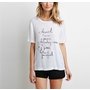 Subdued White Graphic Printed Girl's Tee Suppliers