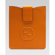Gucci Soho Leather iPad Case, Sunflower - Neiman Marcus