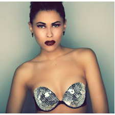 READY TO SHIP Burlesque Lady Gaga Handmade Disco Ball Bra 34C