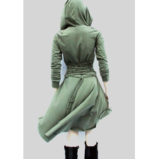 Dress /Hoodies / High Low Dress / Low High Dress / Hoodies for Women / Grey Dress / Lace Up Dress / Casual Dress