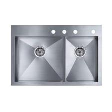 KOHLER, Vault Undermount Stainless Steel 33x22x9.3125 4-Hole Double Bowl Kitchen Sink, K-RH3823-4-NA at The Home Depot - Tablet