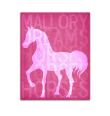 Personalized Horse Art Prin...