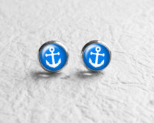 Anchor Earrings, Nautical J...