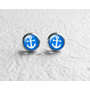 Anchor Earrings, Nautical Jewelry, Tiny Earrings Studs, Sea Earrings, Ocean Ear Posts E106