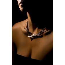 statement necklace, Handmade sterling silver necklace, links chain