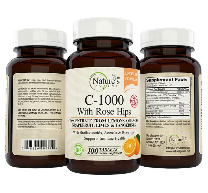  Vitamin C-1000 Mg with Ros...