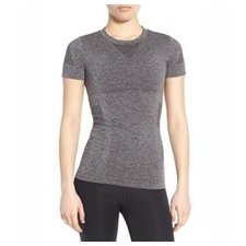 Soft Grey Women's seamless t shirt Manufacturers