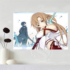 Custom canvas poster Art Sword Art Online poster cloth fabric wall poster print Silk Fabric Print SQ0604 - free shipping worldwide