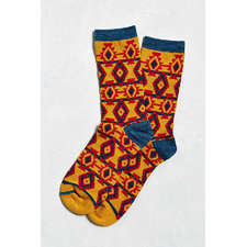  Ikat Print Sock