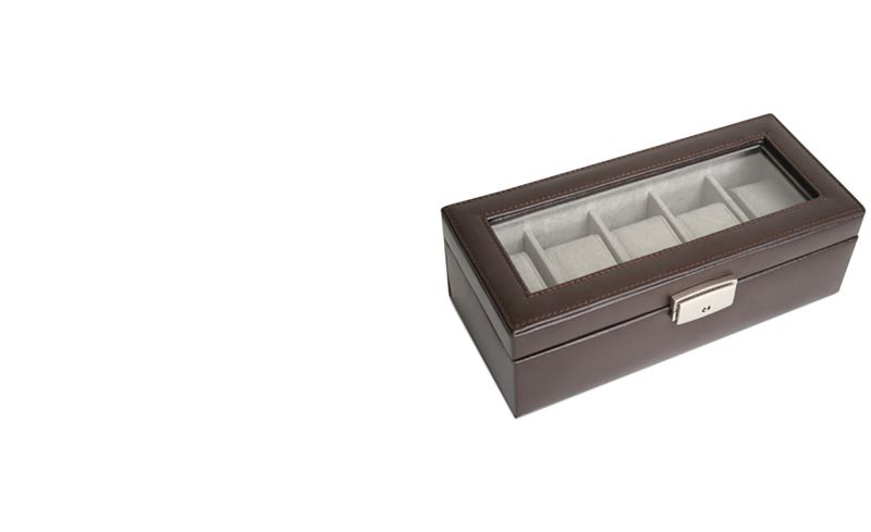 Royce Leather Luxury 5 Slot Watch Box Display Case - Accessories & Wallets - Men - Macy's