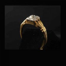 Antique Cushion Cut Diamond Engagement Ring - Romantic Jewelers