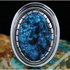 LEONARD NEZ KINGMAN SPIDERWEB RING