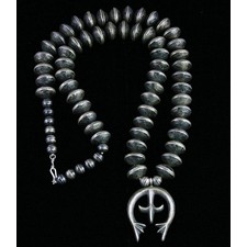 Vintage Silver Dime Squash Blossom Necklace