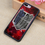 Attack on Titan Shingeki Pattern Soft Rubber Fitted Cases For iPhone 6 6S Plus 7 7 Plus 5 5S 5C SE 4S Cover Bags Skin Shell