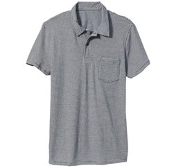 Basic Gray Polo T-Shirt Man...