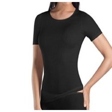 Pure Black Women's seamless t-shirt Suppliers