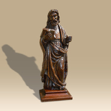 A 15th Century Statue Of A Saint