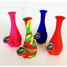 Mini Silicone Water Pipe (6")