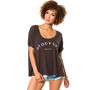 RVCA The Giddy Up Scoop Tee in Shale