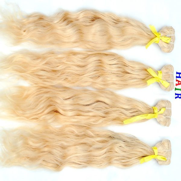 BLONDE WEFT HAIR EXTENSIONS