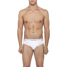 Calvin Klein Men's Modern Cotton Stretch Hip Brief in White – Socks and Undies