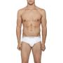 Calvin Klein Men's Modern Cotton Stretch Hip Brief in White - 2 Pack