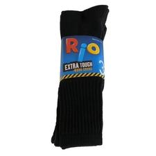 Rio Extra Tough Work Socks - 3 Pack (Black)