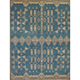 Tribal Rugs & Persian Rugs-Tuareg-021499-Medium Blue - Navy & Ivory - Beige colors-Hand Knotted-Oriental Designer Rugs