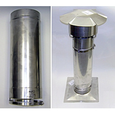 Chimney Liner Collarplate Flue Extender - 18" Tall