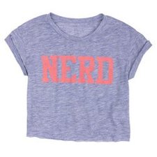 Grey Nerd Crop Top Manufacturers
