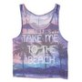 Violet Take-Me-To-The Beach Crop Tee Manufacturers