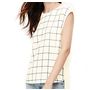 Wholesale Sleeveless White Windowpane Top In USA, UK and Australia