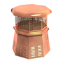 European Copper Chimney Pot - Pawn 20" From Discount Chimney Supply Inc.