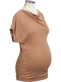 Maternity Jersey Cowl-Neck ...