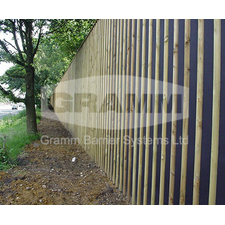 Timber Absorptive Noise Barrier