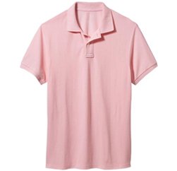 Light Pink Washed Polo T-Sh...
