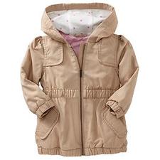 Hooded-Canvas Jackets for Baby