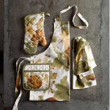 Botanical Pumpkin Orange Apron