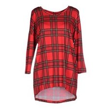 Wholesale Bold Red Checked Jersey Dress In USA, UK and Australia