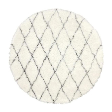 nuLOOM Marrakesh Ivory Round Indoor Shag Area Rug (Common: 6 x 6; Actual: 6-ft Dia)