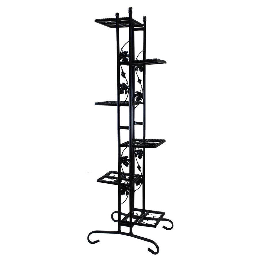 Oakland Living 64.5-in Black Rectangular Wrought Iron Plant Stand