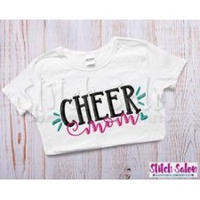 Cheer Mom Embroidery Design Files