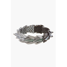 EDDIE BORGO Silver Howlite Cyprus BRacelet