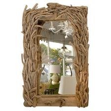 Antique Driftwood Mirror