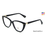 Black/Gold/Black CIE SEC101 Eyeglasses.