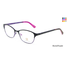 Black/Purple CIE SEC106 Eyeglasses.