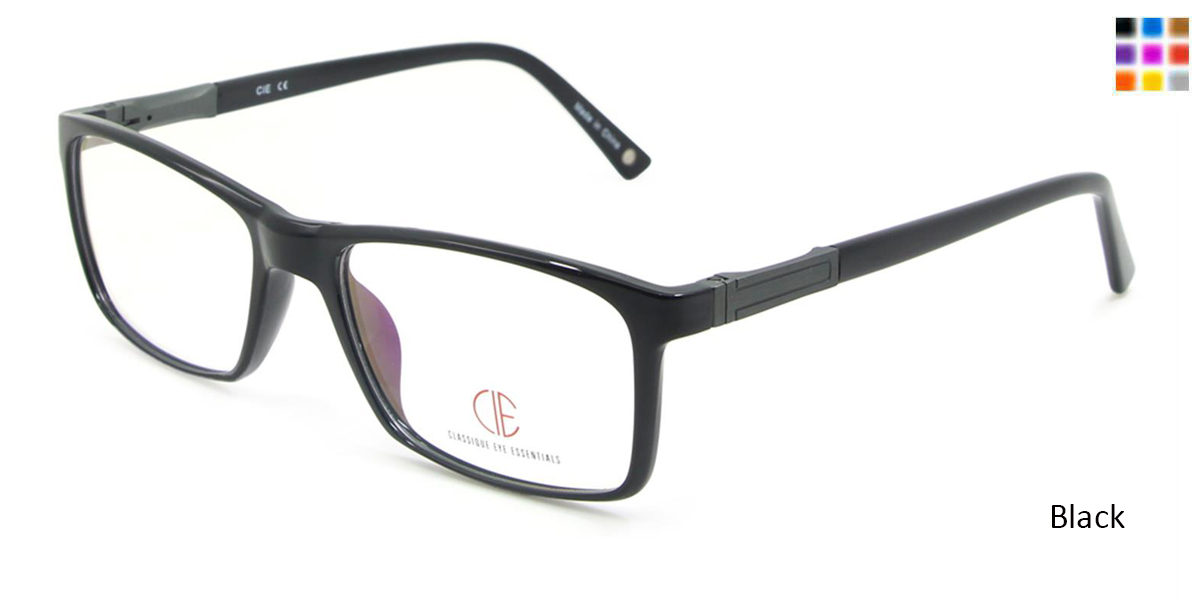 Black CIE SEC108 Eyeglasses.