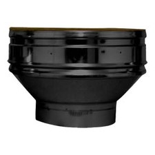  Black twin wall flue - Increaser SW to twin wall 200-250mm | Flue Direct Limited